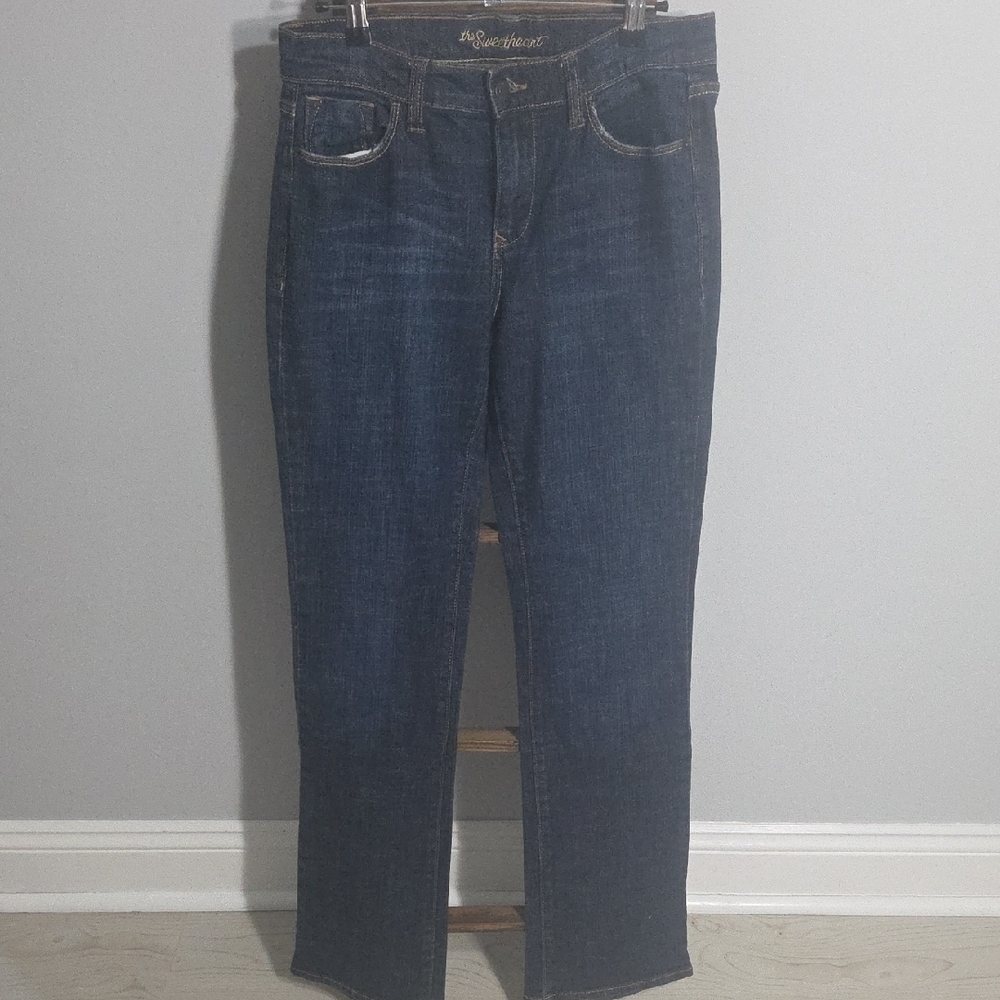 Old Navy Dark Blue Straight Leg Jeans
